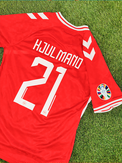 Morten Hjulmand Str. L Danmark Hjemmebanetrøje – (Euro 2024)