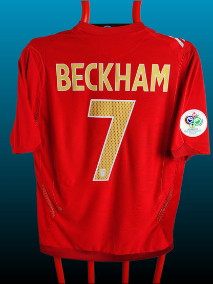 David Beckham Str. L England Udebanetrøje – (VM 2006)