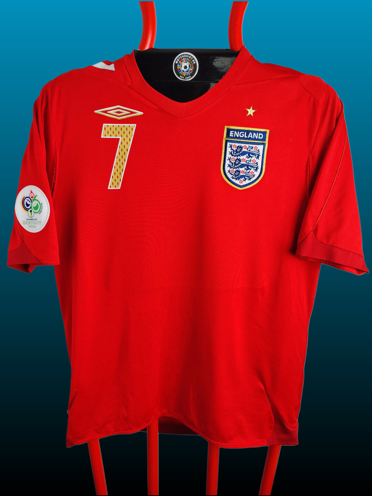 David Beckham Str. L England Udebanetrøje – (VM 2006)