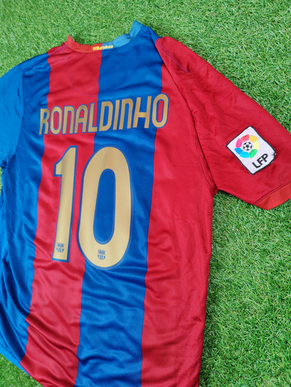 Ronaldinho Str. M FC Barcelona Hjemmebanetrøje (2006-07)