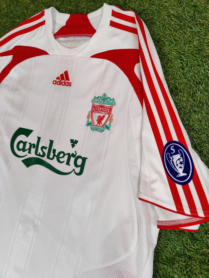 Daniel Agger Str. L Liverpool Udebanetrøje (2007-08)