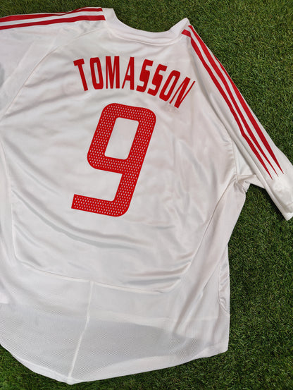 Jon Dahl Tomasson Str. XL Danmark Udebanetrøje (2004-2006)