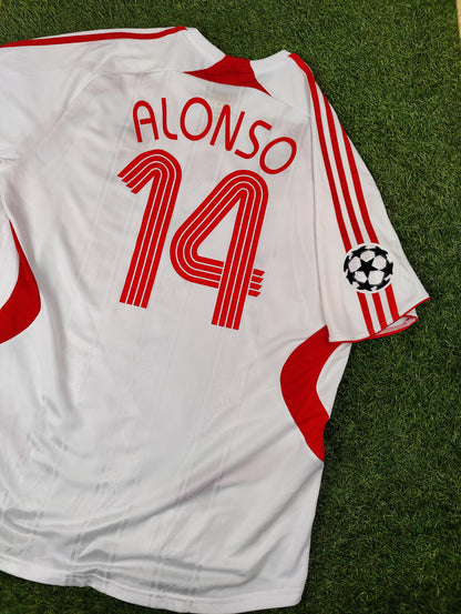 Xabi Alonso Str. XL Liverpool Udebanetrøje (2007-08)