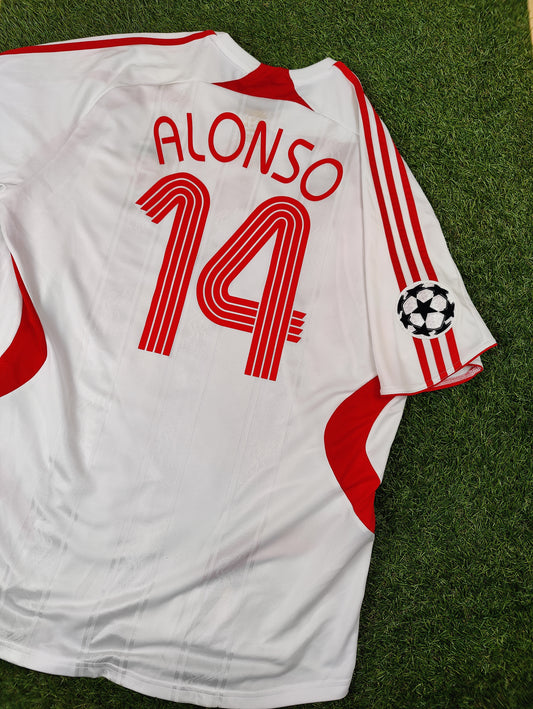 Xabi Alonso Str. XL Liverpool Udebanetrøje (2007-08)