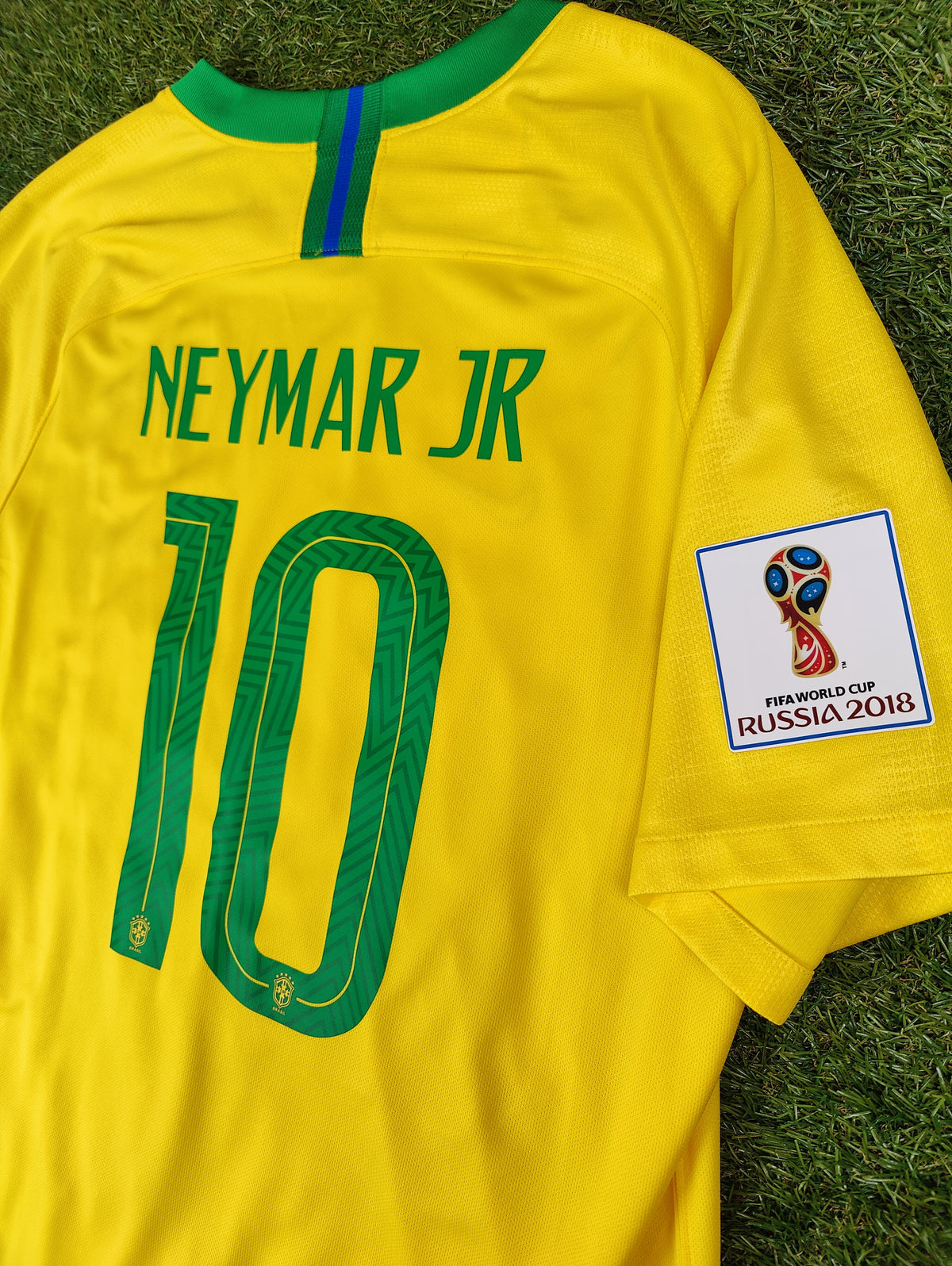 Neymar Str. XL Brasilien Hjemmebanetrøje (2018)