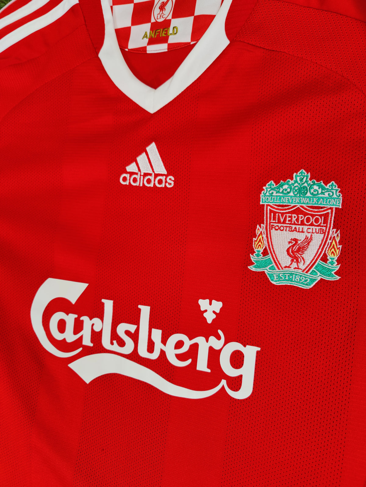 Daniel Agger Str. L Liverpool Hjemmebanetrøje (2008-2010)