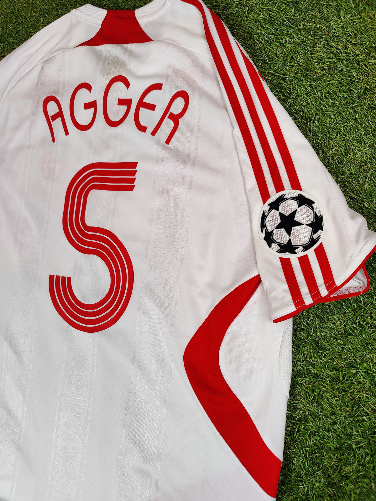 Daniel Agger Str. L Liverpool Udebanetrøje (2007-08)
