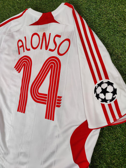 Xabi Alonso Str. XL Liverpool Udebanetrøje (2007-08)