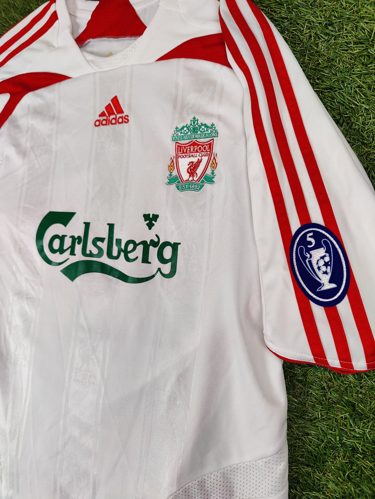 Xabi Alonso Str. XL Liverpool Udebanetrøje (2007-08)