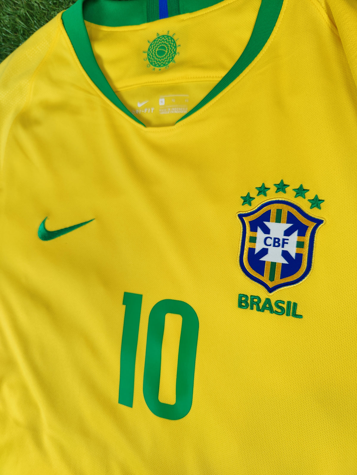 Neymar Str. XL Brasilien Hjemmebanetrøje (2018)