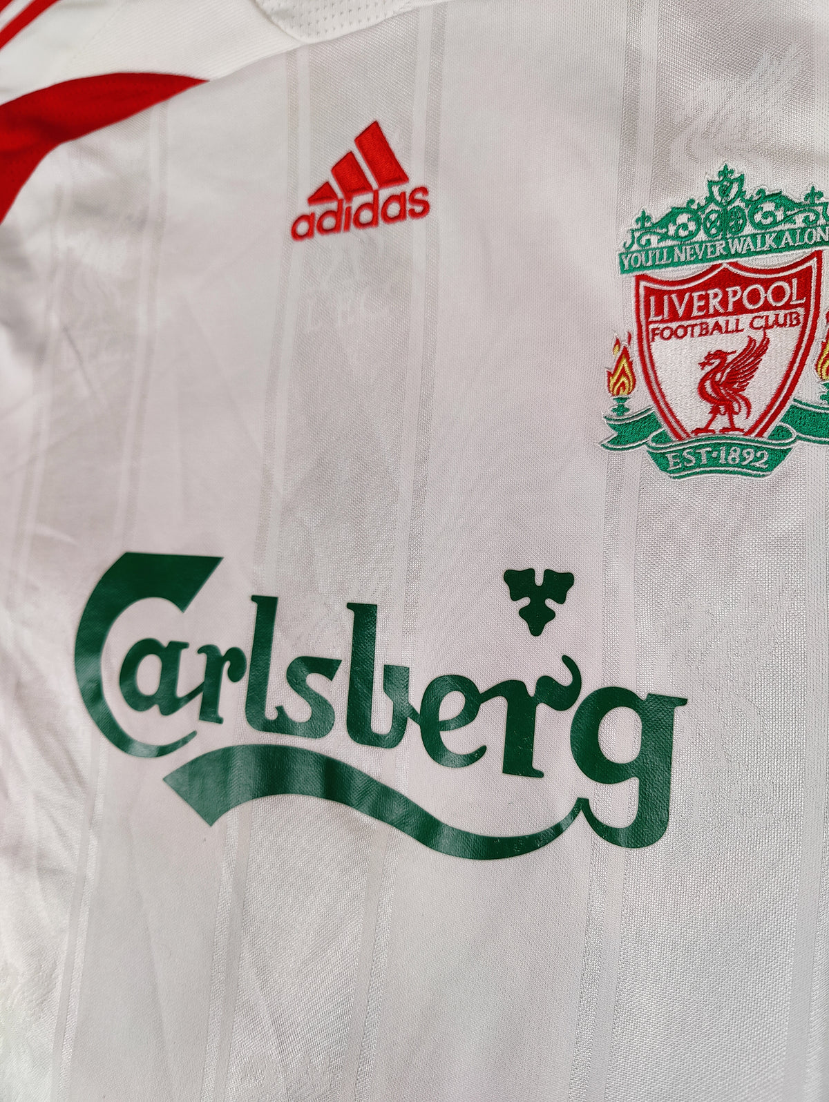 Xabi Alonso Str. XL Liverpool Udebanetrøje (2007-08)