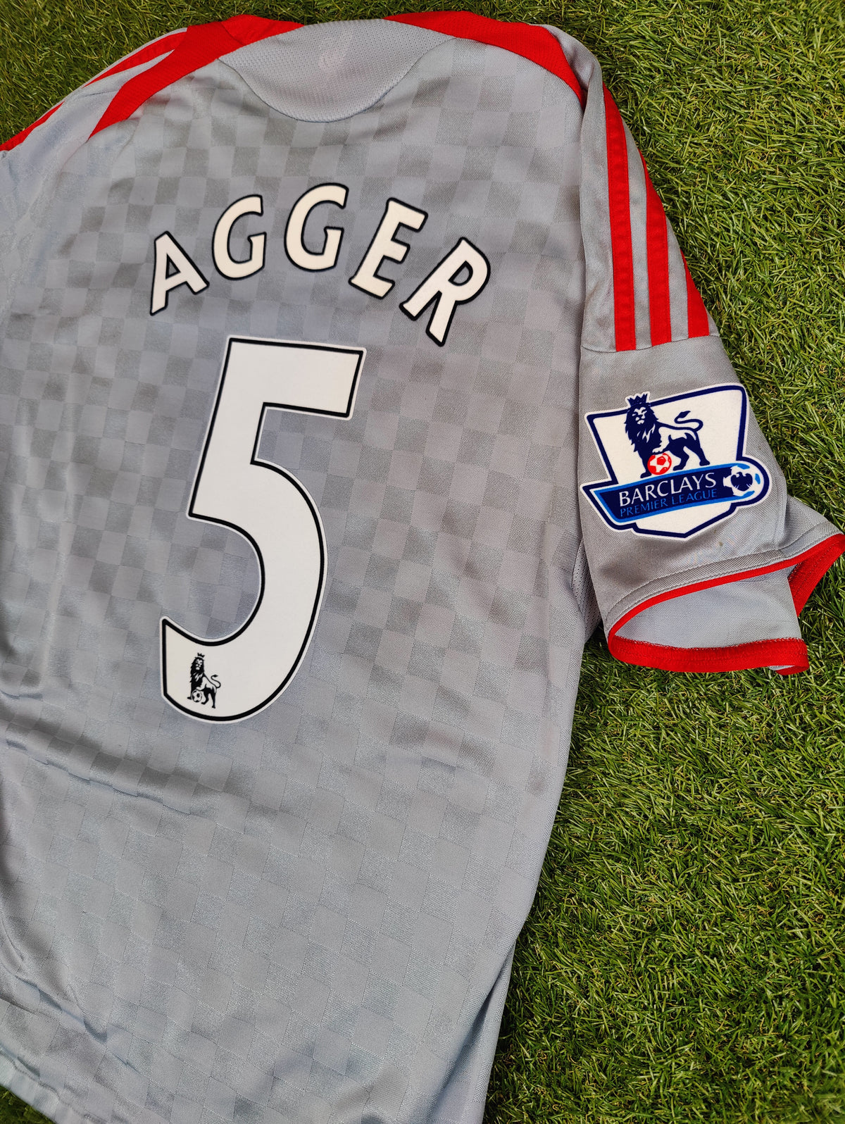 Daniel Agger Str. M Liverpool Udebanetrøje (2008-09)