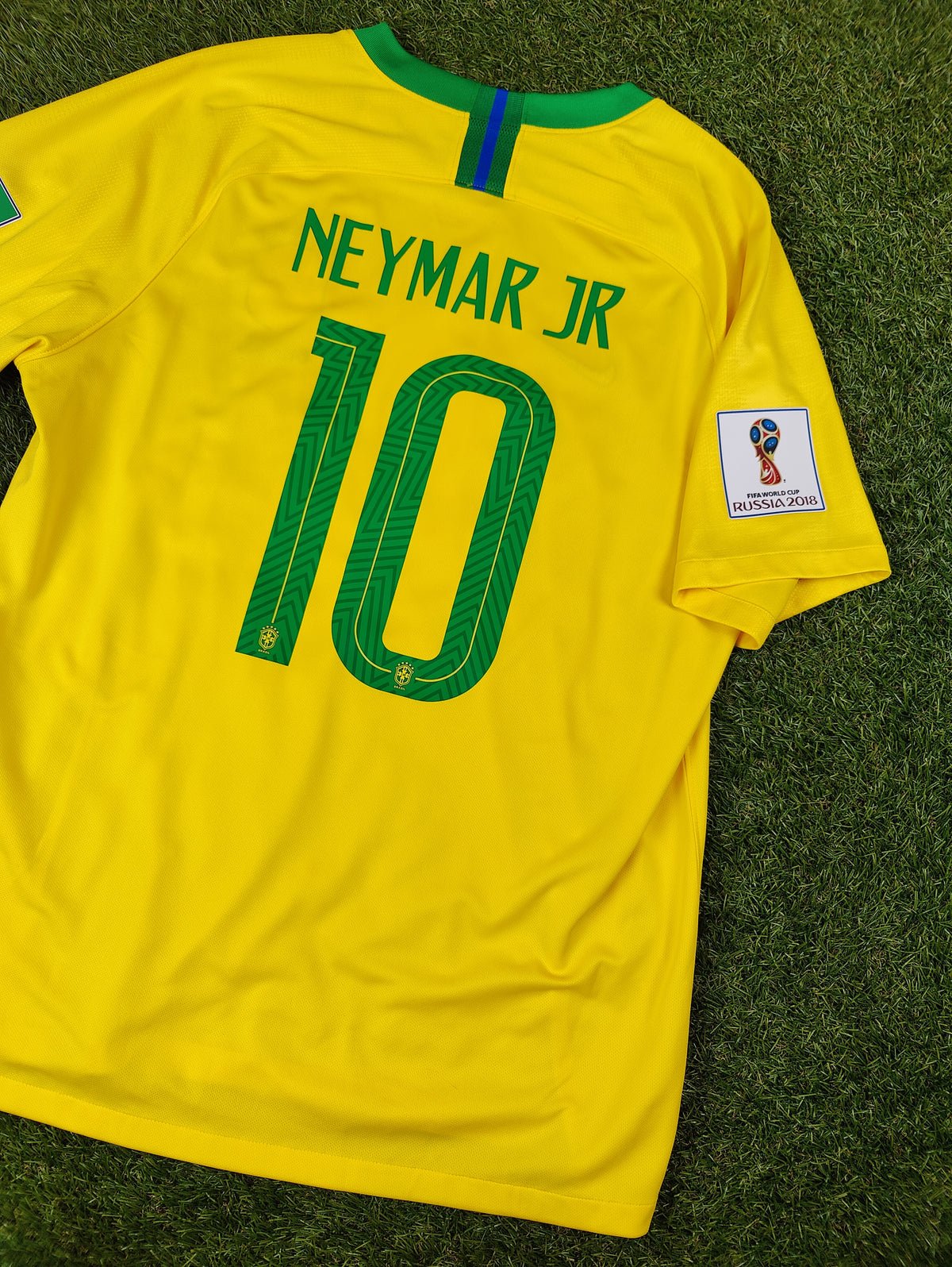 Neymar Str. XL Brasilien Hjemmebanetrøje (2018)
