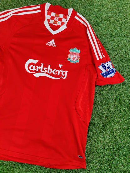 Daniel Agger Str. L Liverpool Hjemmebanetrøje (2008-2010)