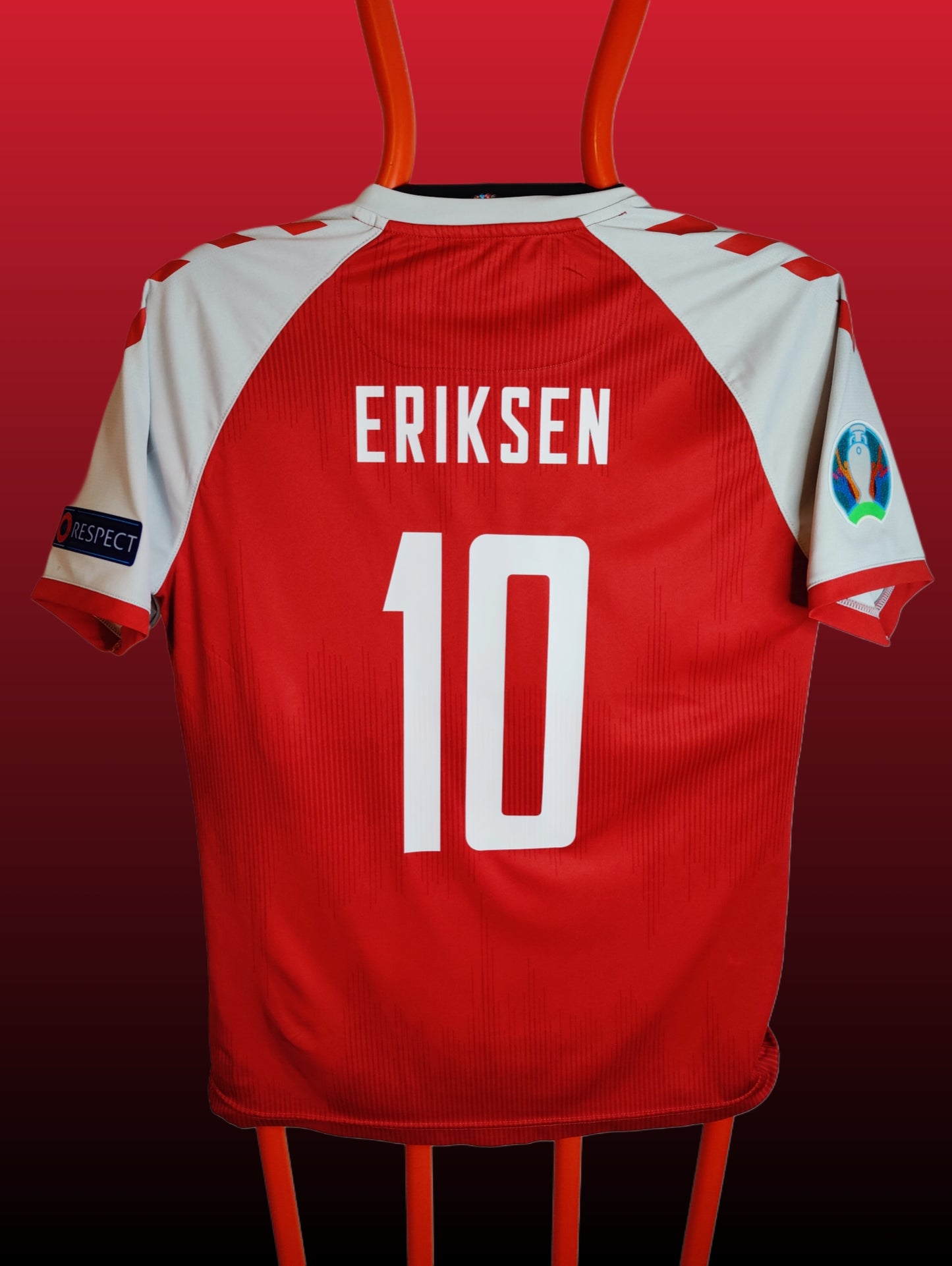 Christian Eriksen Danmark Hjemmebanetrøje – Str. L (Euro 2020)