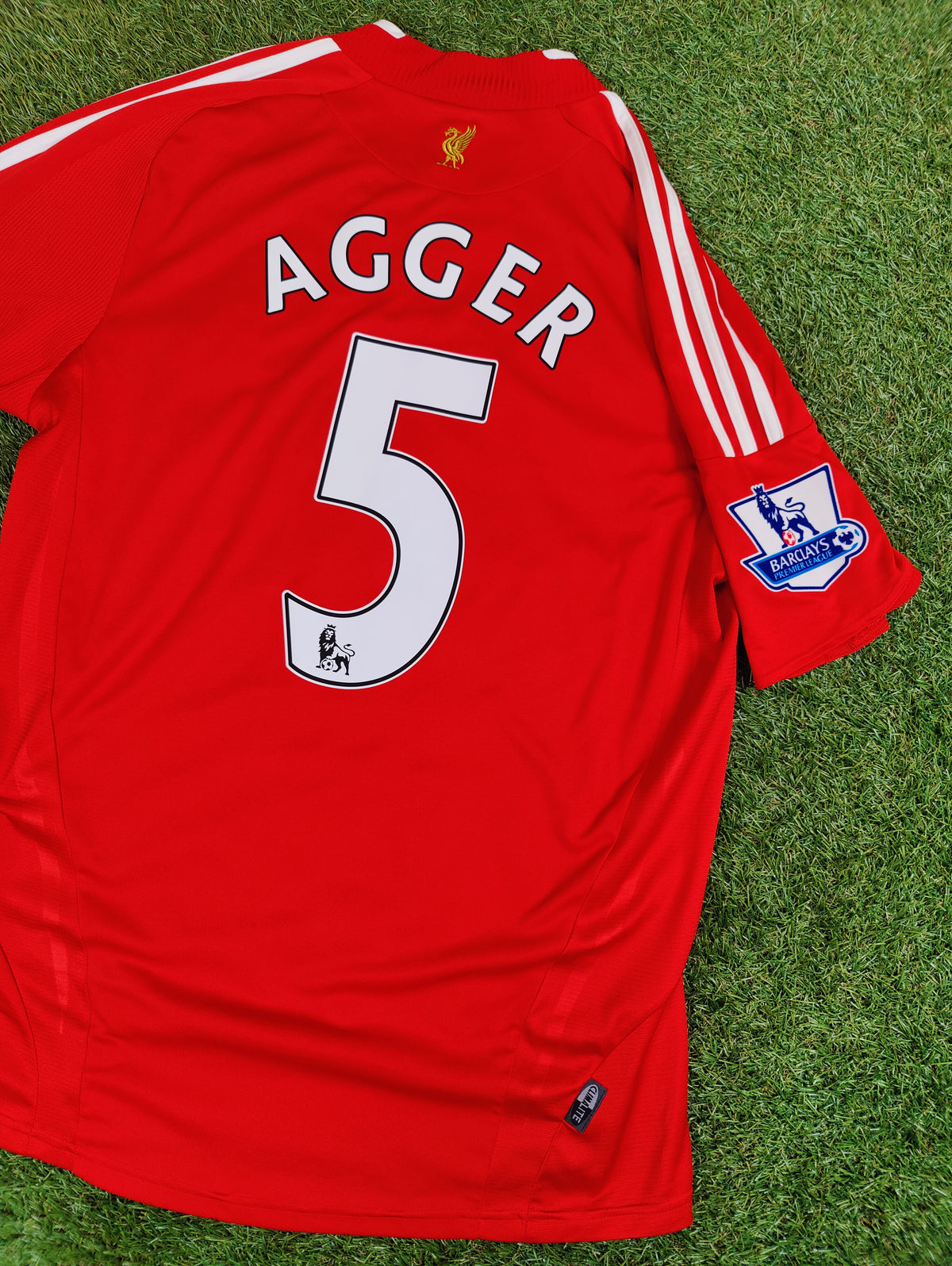 Daniel Agger Str. L Liverpool Hjemmebanetrøje (2008-2010)