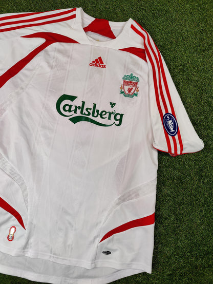 Xabi Alonso Str. XL Liverpool Udebanetrøje (2007-08)